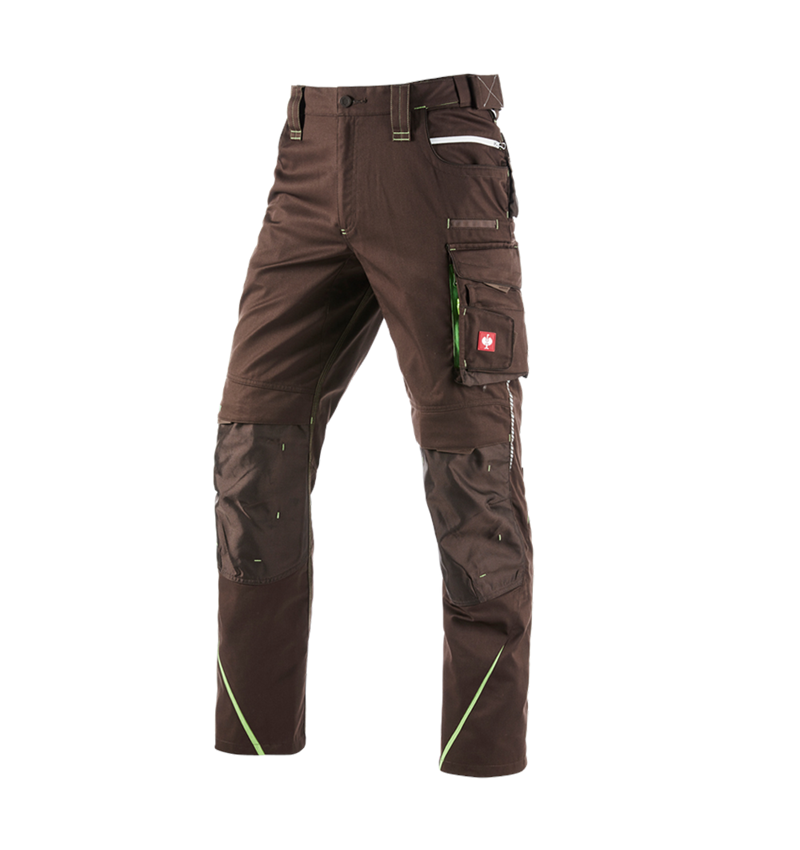 Pantalons de travail: Pantalon à taille élastique e.s.motion 2020 + marron/vert d'eau 2