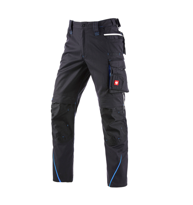 Work Trousers: Trousers e.s.motion 2020 + graphite/gentianblue 2