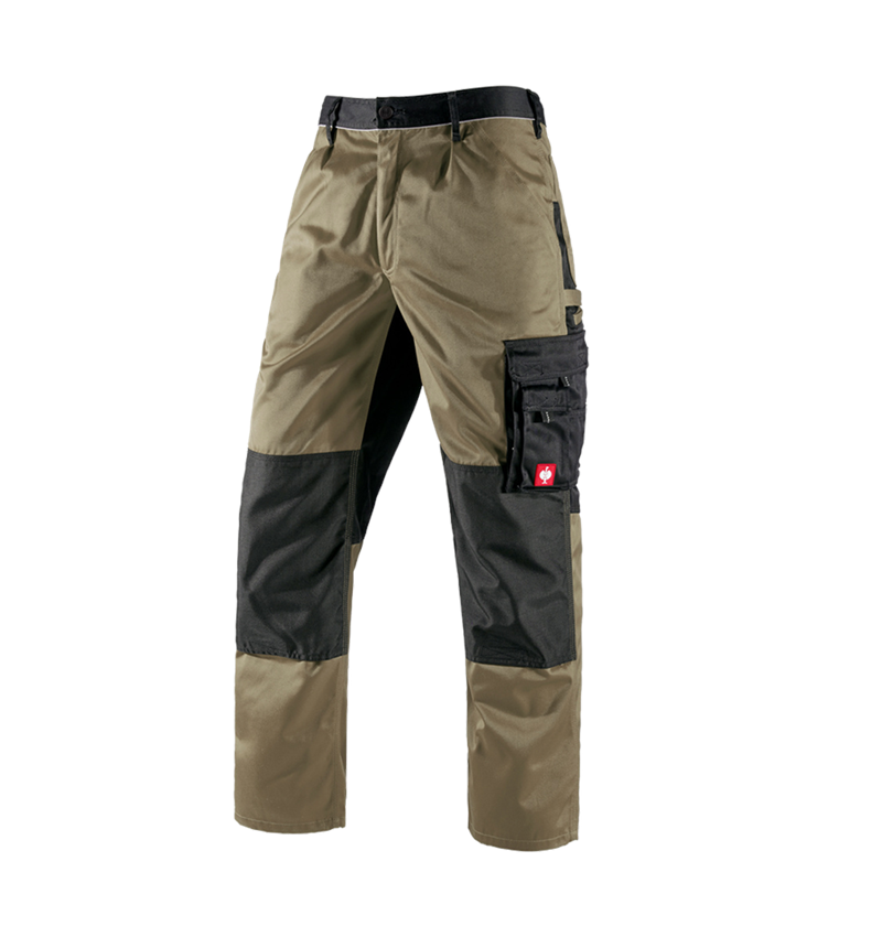 Pantalons de travail: Pantalon à taille élastique e.s.image + kaki/noir 6