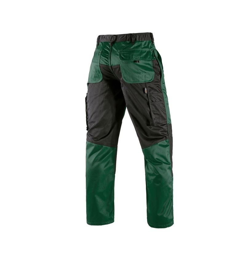 Pantalons de travail: Pantalon à taille élastique e.s.image + vert/noir 11