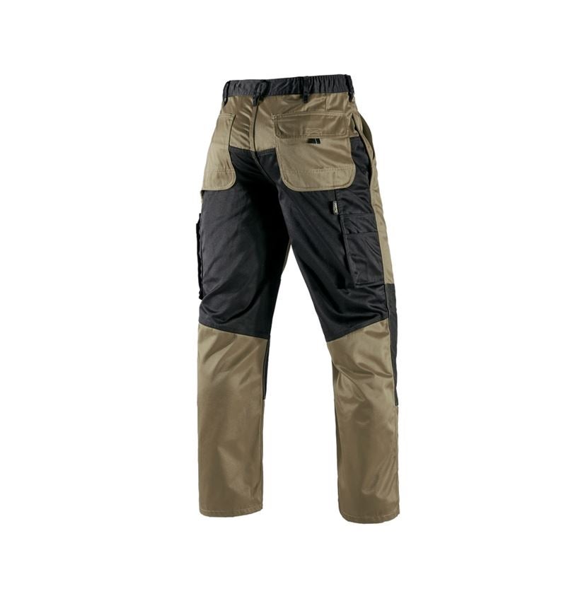 Pantalons de travail: Pantalon à taille élastique e.s.image + kaki/noir 7