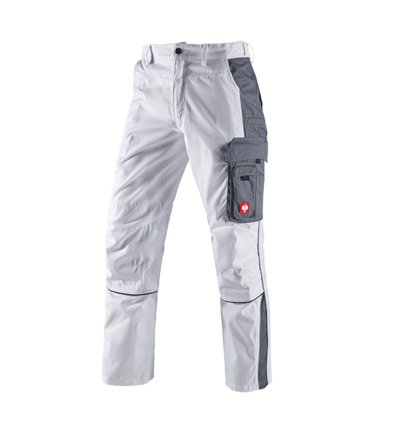 Installateurs / Plombier: Pantalon à taille élastique e.s.active + blanc/gris 2