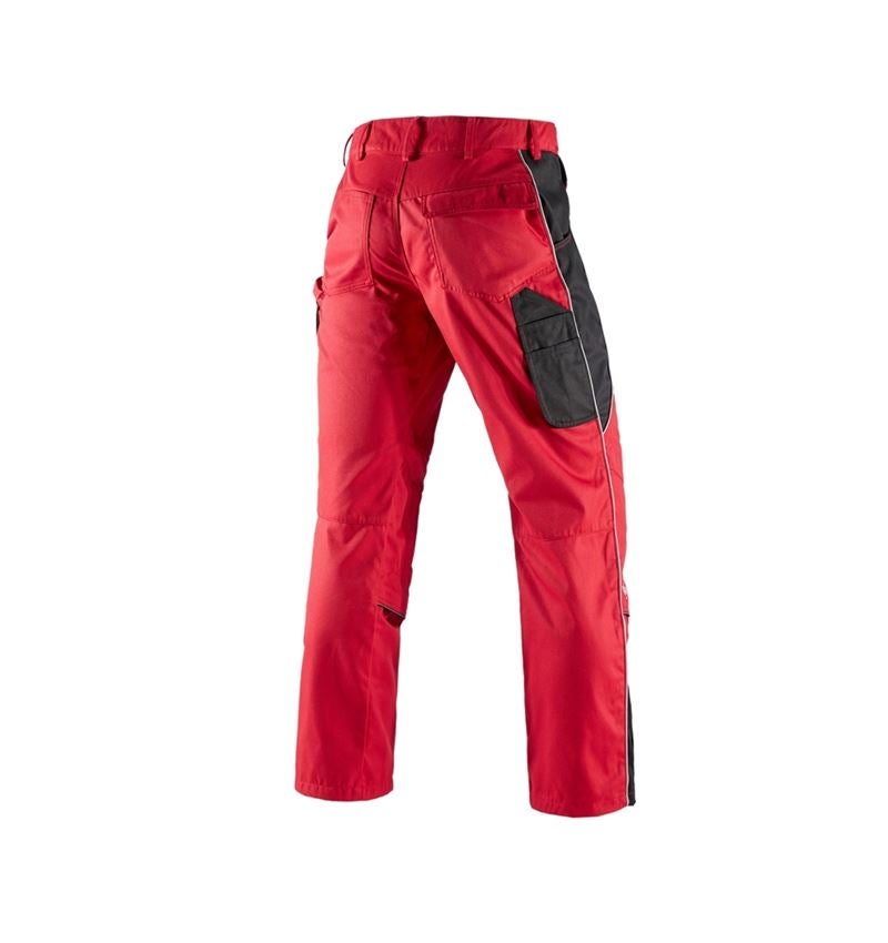 Installateurs / Plombier: Pantalon à taille élastique e.s.active + rouge/noir 3