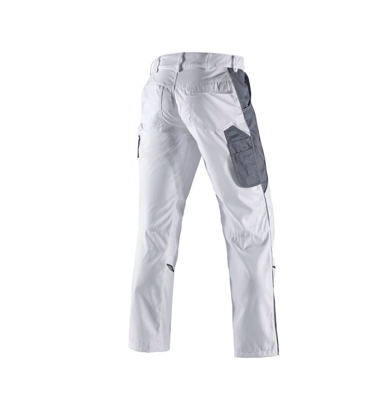 Installateurs / Plombier: Pantalon à taille élastique e.s.active + blanc/gris 3