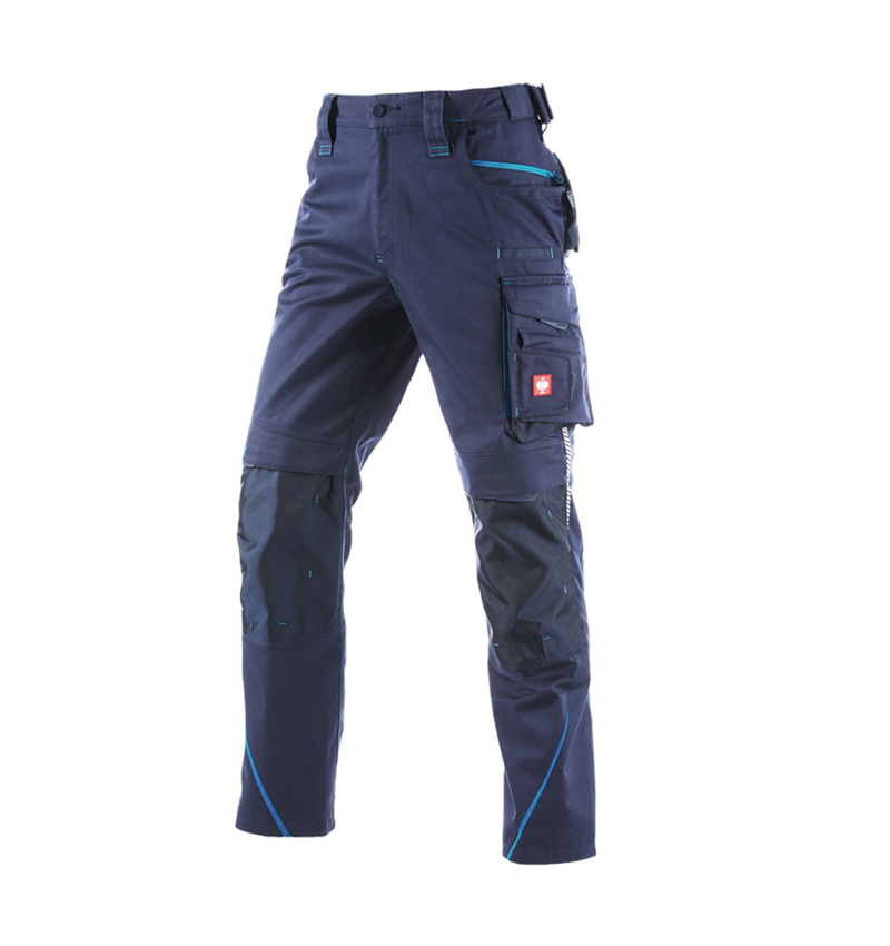 Plumbers / Installers: Winter trousers e.s.motion 2020, men´s + navy/atoll 2