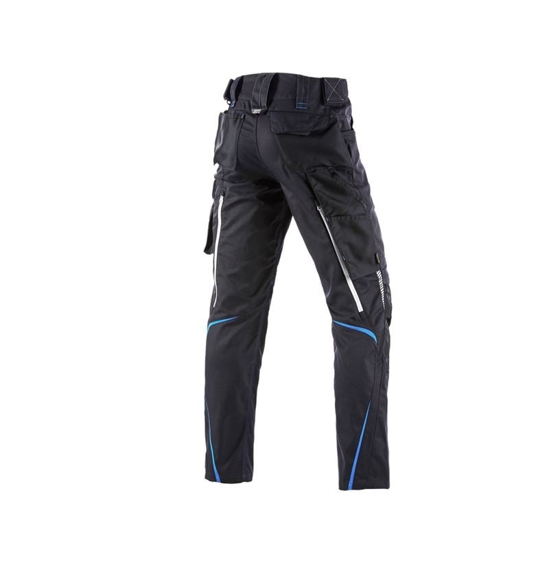 Pantalons de travail: Pantalon taille él.d’hiver e.s.motion2020, hommes + graphite/bleu gentiane 3
