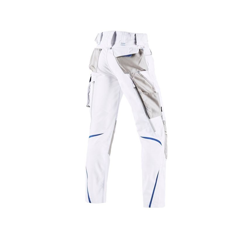 Work Trousers: Winter trousers e.s.motion 2020, men´s + white/gentianblue 4