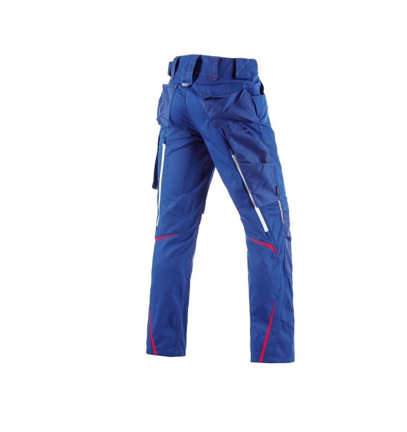 Installateurs / Plombier: Pantalon taille él.d’hiver e.s.motion2020, hommes + bleu royal/rouge vif 3