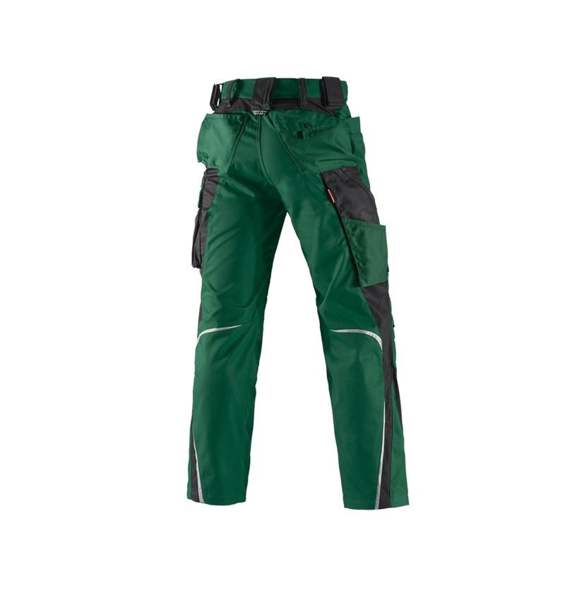 Work Trousers: Trousers e.s.motion Winter + green/black 3