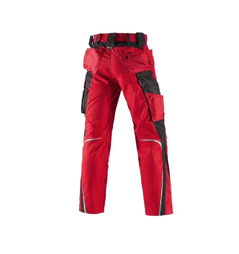Work Trousers: Trousers e.s.motion Winter + red/black 3