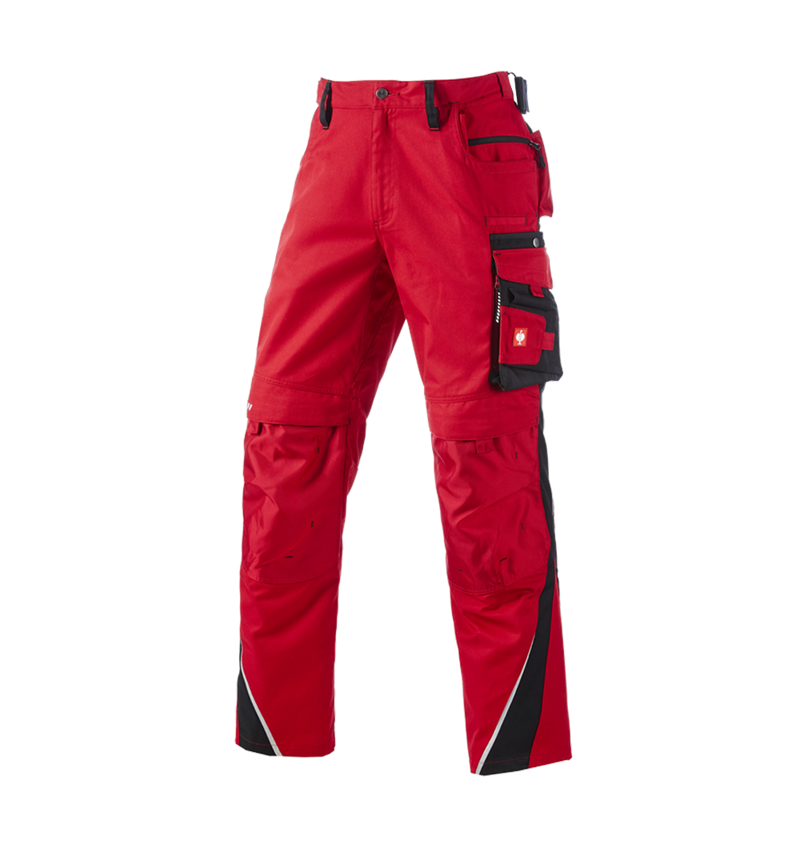 Work Trousers: Trousers e.s.motion Winter + red/black 2