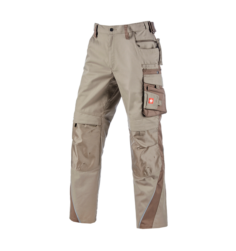 Work Trousers: Trousers e.s.motion + clay/peat 1
