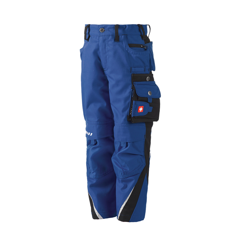 Pantalons: Enfants, pantalon à taille élastique e.s.motion + bleu royal/noir 2