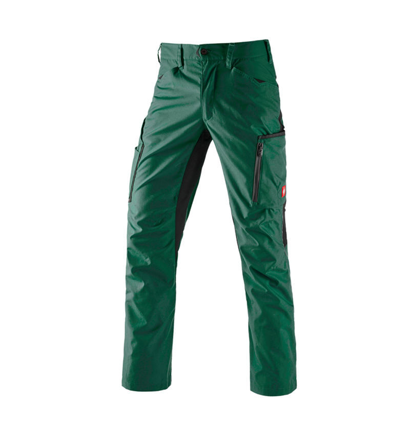 Pantalons de travail: Pantalon à taille élastique e.s.vision, hommes + vert/noir 2