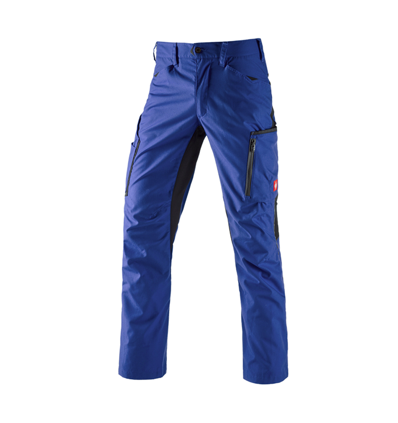 Pantalons de travail: Pantalon à taille élastique e.s.vision, hommes + bleu royal/noir 2