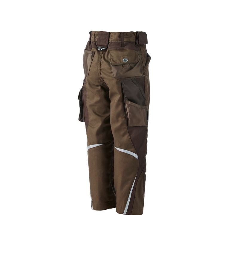 Froid: Pantalon à tail. élas. e.s.motion d’hiver, enfants + noisette/marron 1