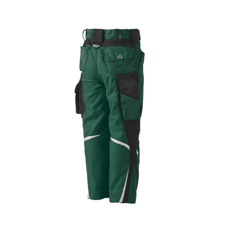 Froid: Pantalon à tail. élas. e.s.motion d’hiver, enfants + vert/noir 1