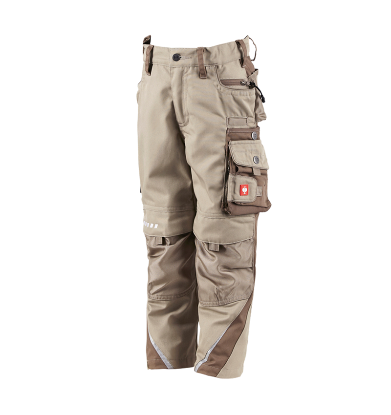 Trousers: Children's trousers e.s.motion Winter + clay/peat