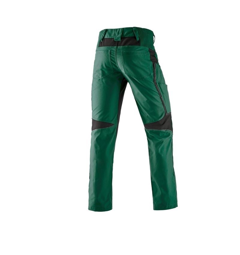 Froid: Pantalon à taille élastique d'hiver e.s.vision + vert/noir 1