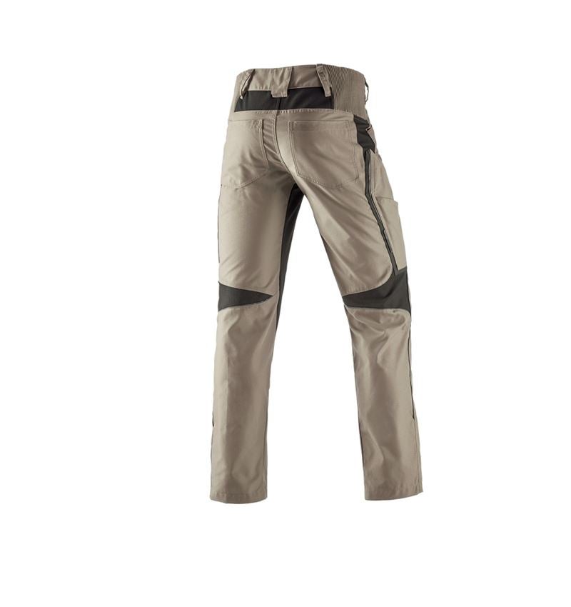 Installateurs / Plombier: Pantalon à taille élastique d'hiver e.s.vision + glaise/noir 1