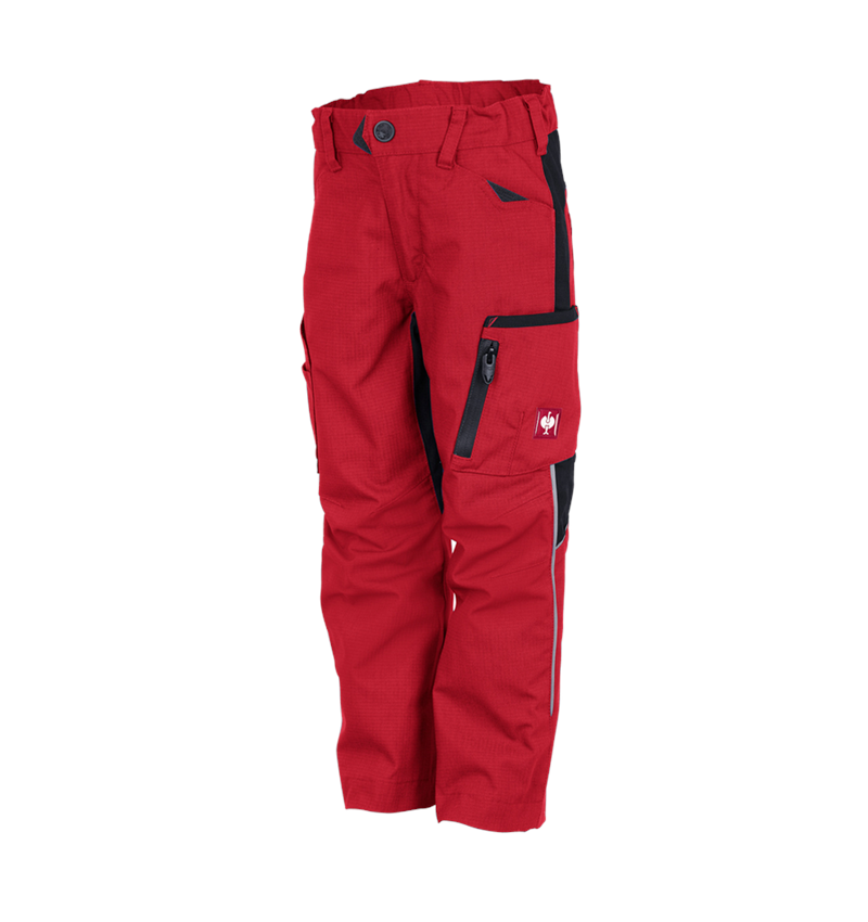 Cold: Winter trousers e.s.vision, children's + red/black