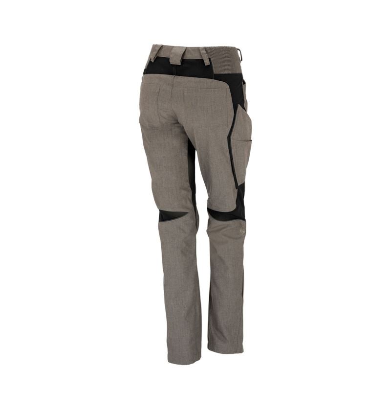 Work Trousers: Winter ladies' trousers e.s.vision + stone melange/black 1