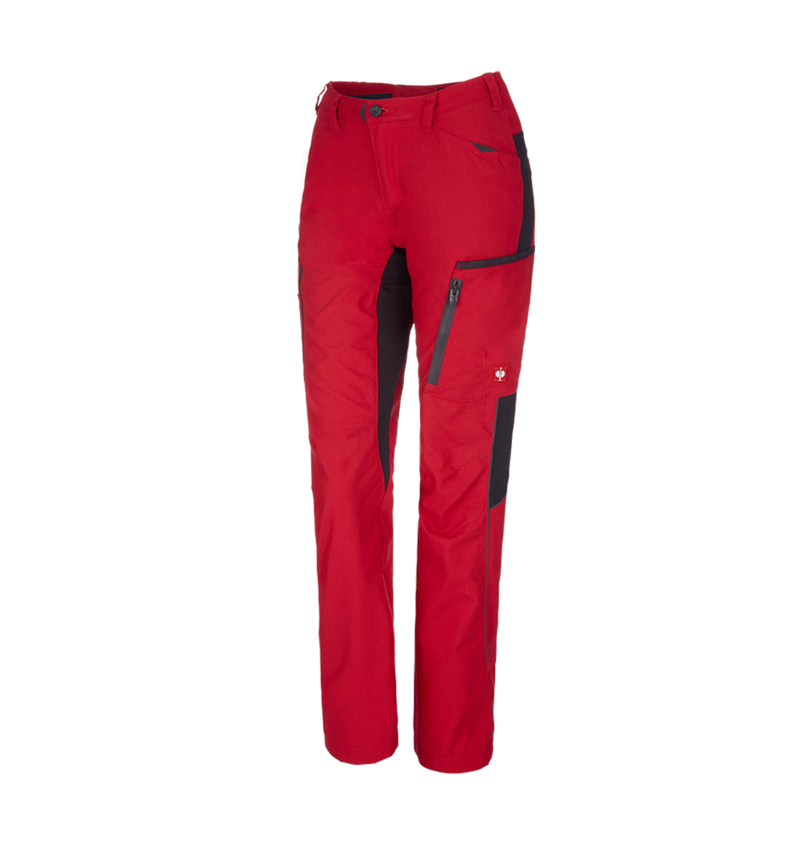 Pantalons de travail: Pantalon d'hiver pour femmes e.s.vision + rouge/noir 2