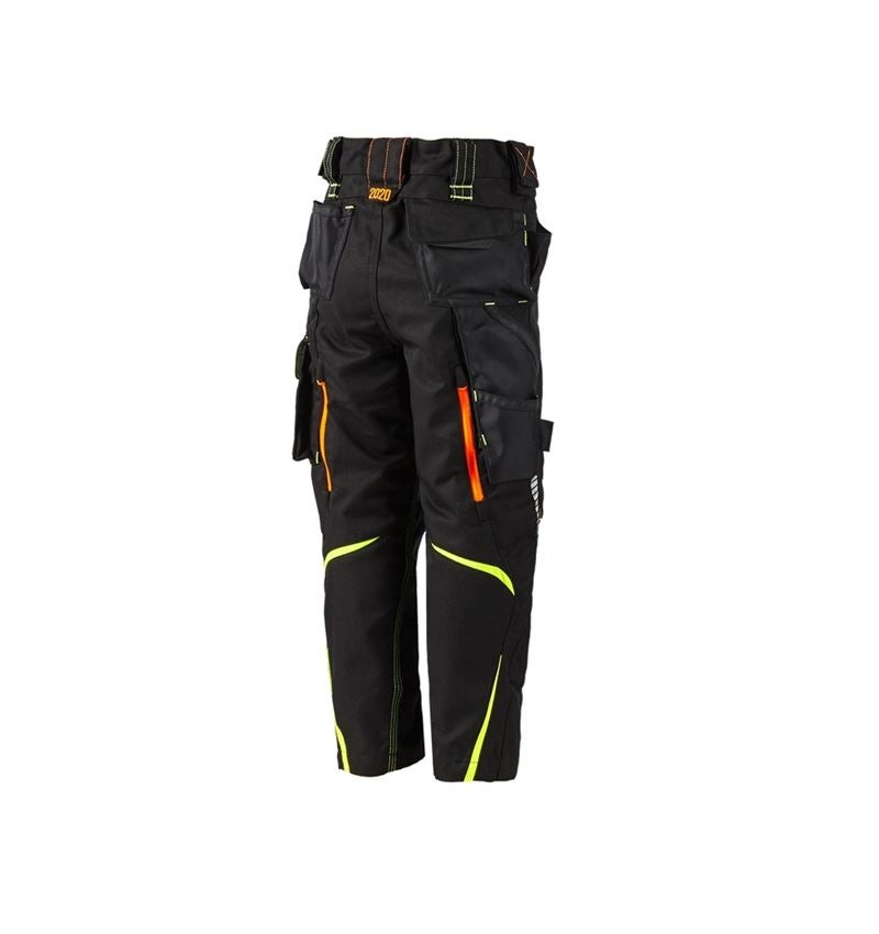 Trousers: Winter trousers e.s.motion 2020, children's + black/high-vis yellow/high-vis orange 4