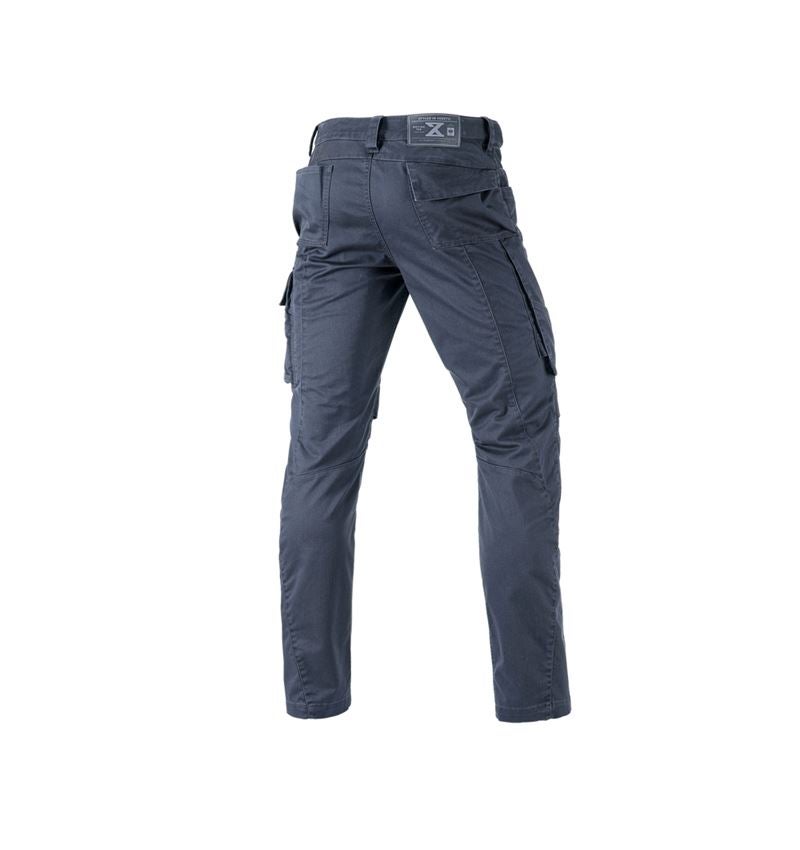 Pantalons de travail: Pantalon à taille élastique e.s.motion ten + bleu ardoise 3