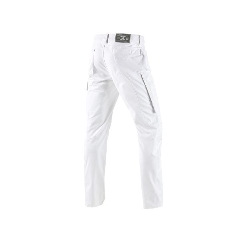 Pantalons de travail: Pantalon à taille élastique e.s.motion ten + blanc 3