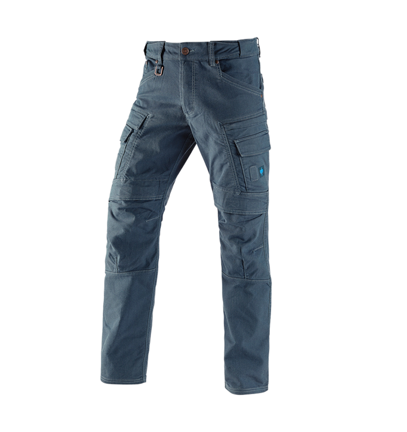 Pantalons de travail: Pantalon cargo de travail e.s.vintage + bleu arctique 2
