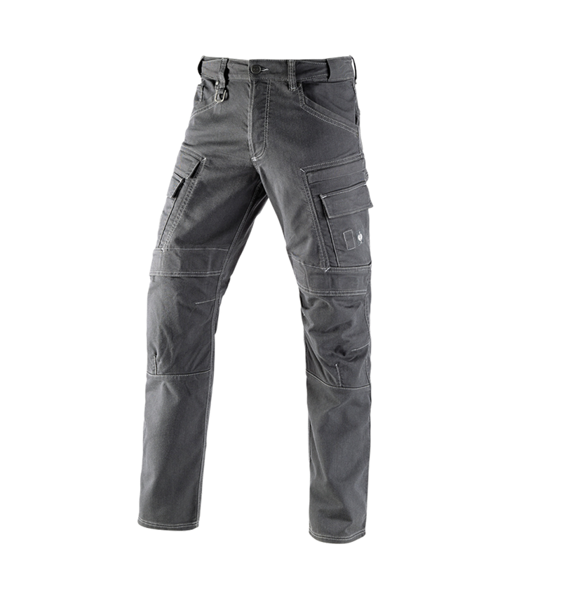 Work Trousers: Worker cargo trousers e.s.vintage + pewter 2