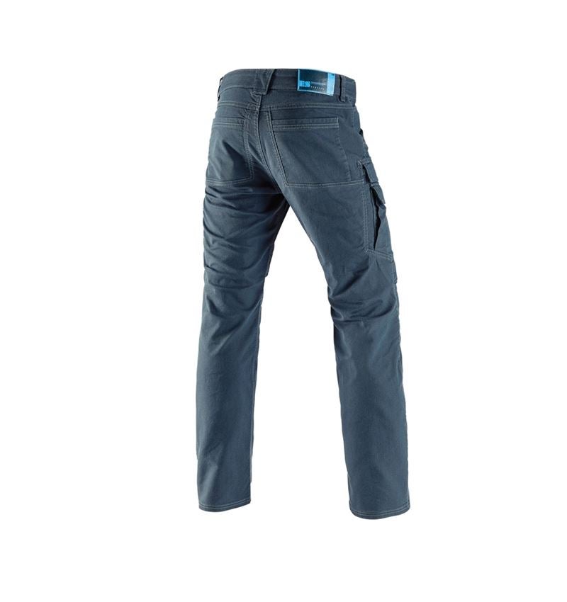 Pantalons de travail: Pantalon cargo de travail e.s.vintage + bleu arctique 3