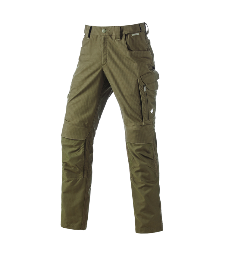 Work Trousers: Trousers e.s.concrete solid + mudgreen 2