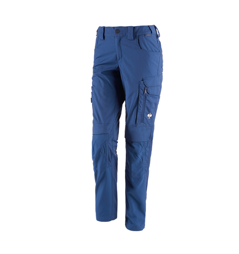Pantalons de travail: Pantalon à taille élast. e.s.concrete solid femmes + bleu alcalin 2