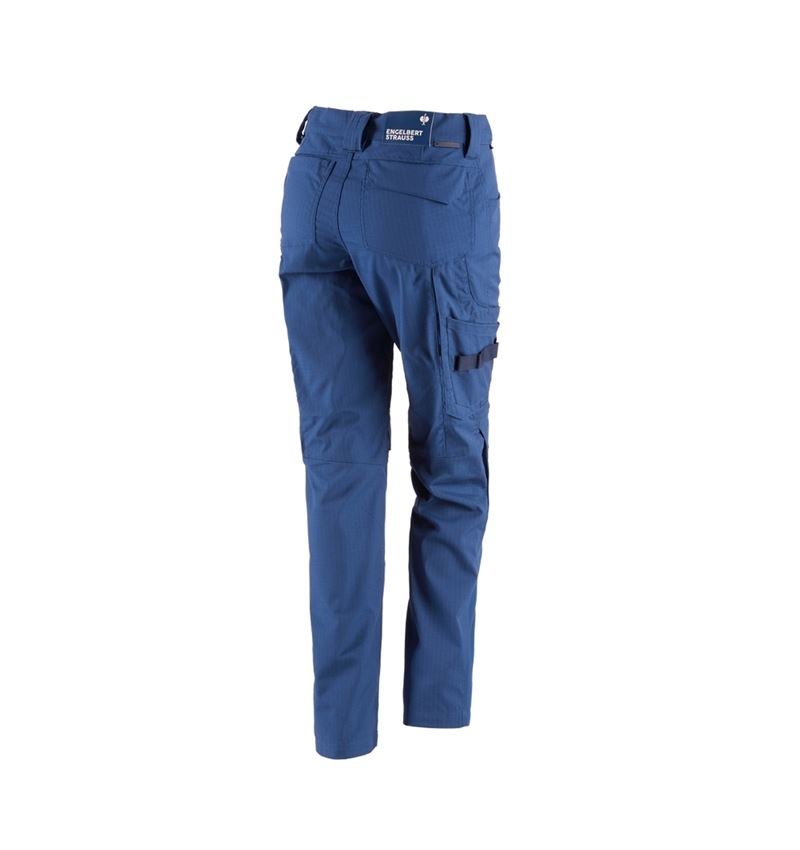 Pantalons de travail: Pantalon à taille élast. e.s.concrete solid femmes + bleu alcalin 3