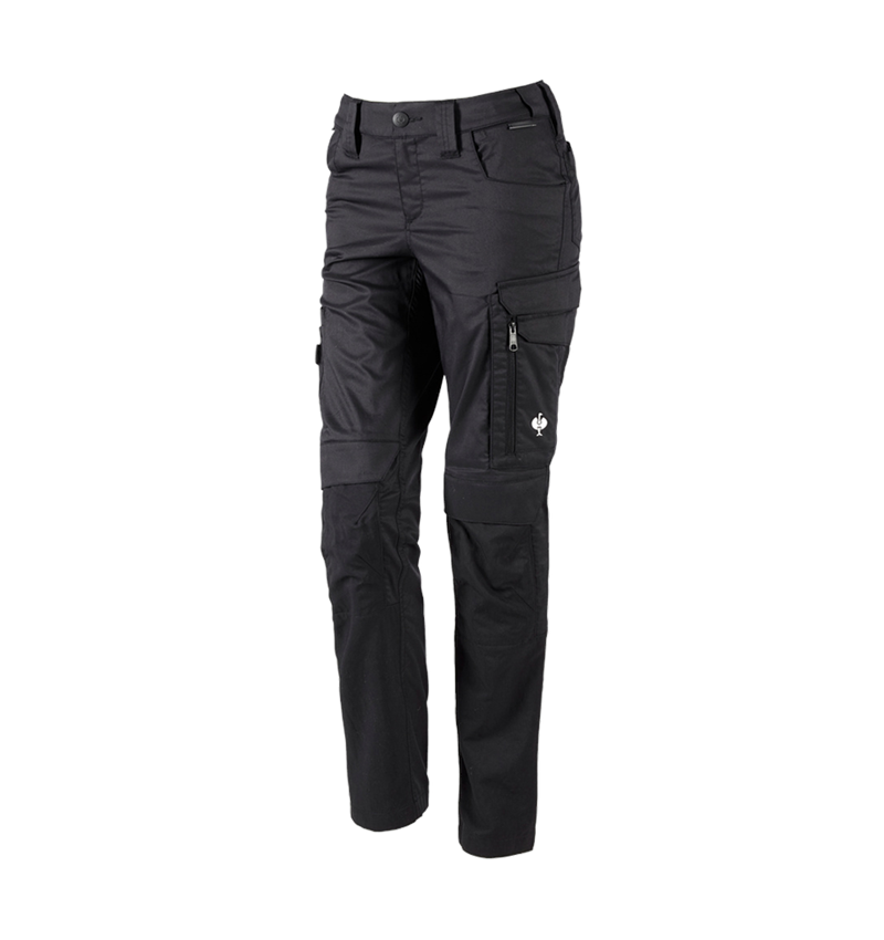 Work Trousers: Trousers e.s.concrete light, ladies' + black 2