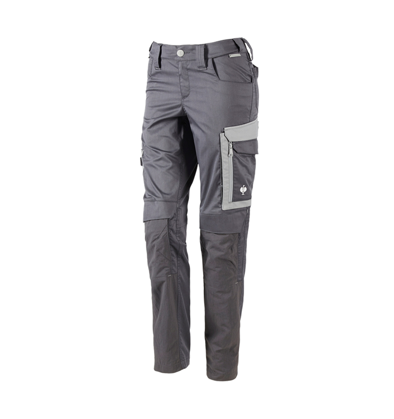 Work Trousers: Trousers e.s.concrete light, ladies' + anthracite/pearlgrey 2