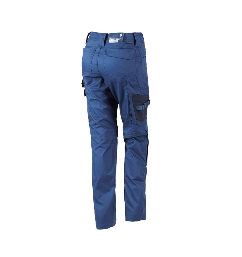 Work Trousers: Trousers e.s.concrete light, ladies' + alkaliblue/deepblue 3