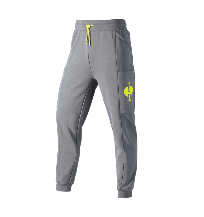 Accessories: Sweat pants e.s.trail + basaltgrey/acid yellow 2