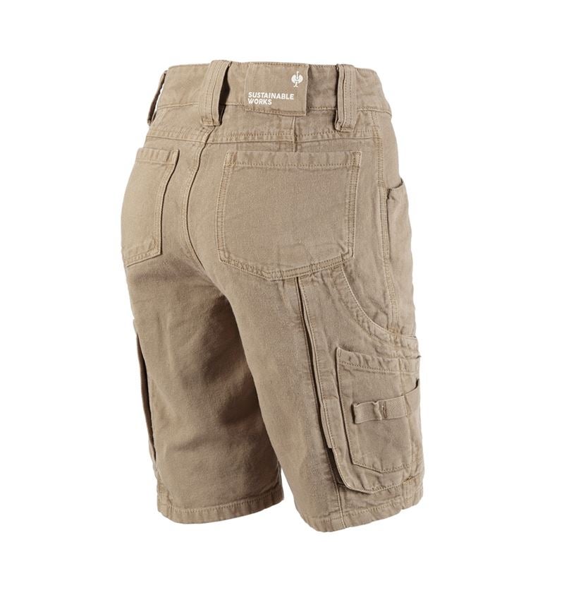 Work Trousers: Shorts e.s.botanica, ladies' + naturebeige 3