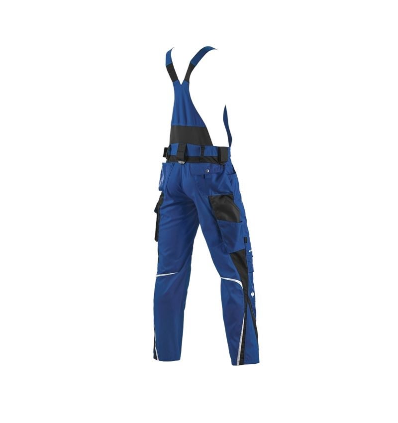 Pantalons de travail: Salopette à taille élastique e.s.motion d´hiver + bleu royal/noir 3