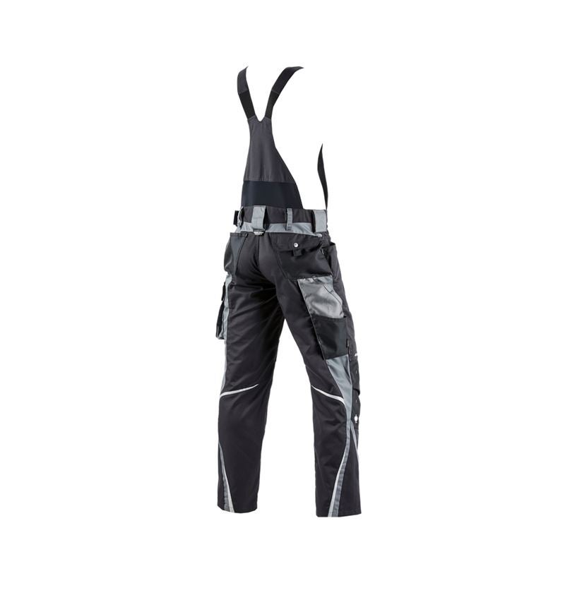 Work Trousers: Bib & brace e.s.motion winter + graphite/cement 3