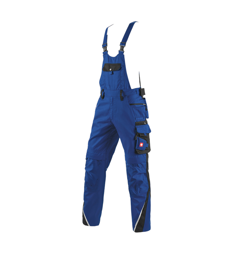 Pantalons de travail: Salopette à taille élastique e.s.motion d´hiver + bleu royal/noir 2