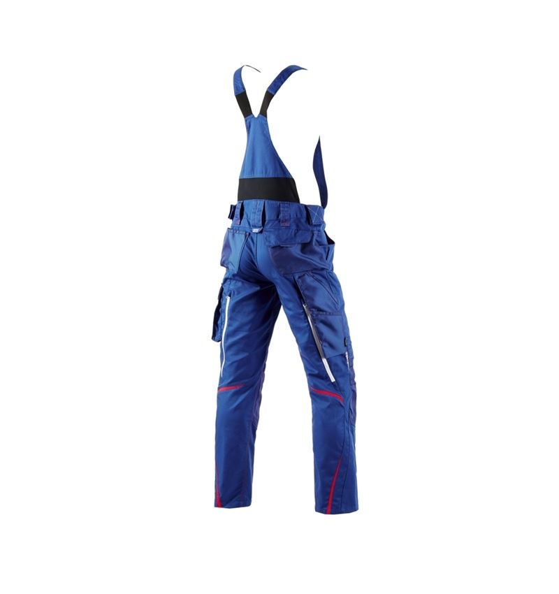 Pantalons de travail: Salopette e.s.motion 2020 + bleu royal/rouge vif 3