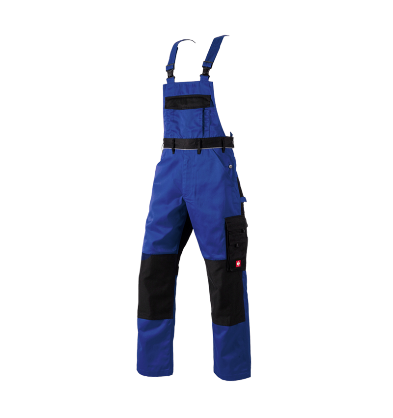 Pantalons de travail: Salopette e.s.image + bleu royal/noir
