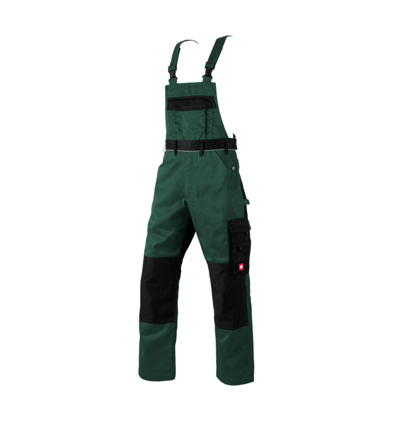 Pantalons de travail: Salopette e.s.image + vert/noir
