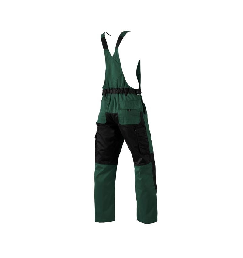 Work Trousers: Bib & Brace e.s.image + green/black 1