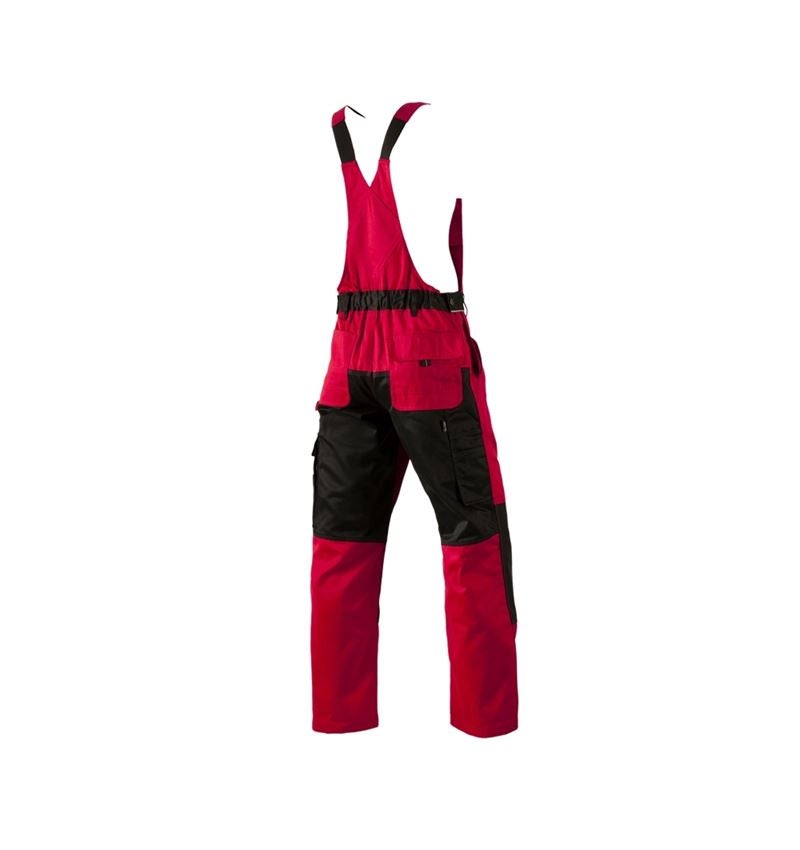 Pantalons de travail: Salopette e.s.image + rouge/noir 5