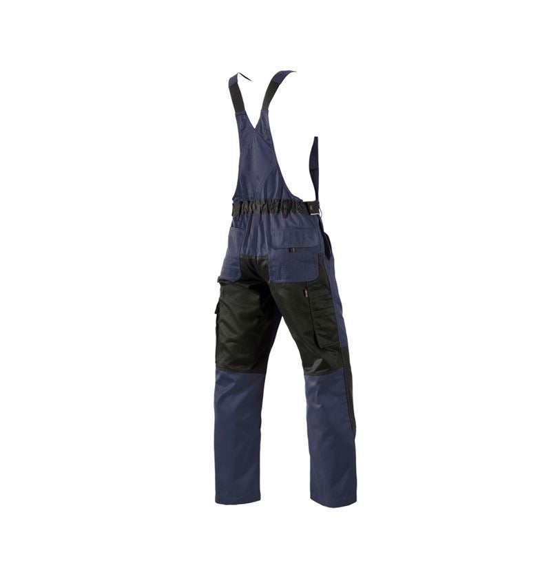 Pantalons de travail: Salopette e.s.image + bleu foncé/noir 6